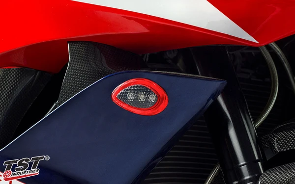 TST LED HALO-1 Flushmount Turn Signals for Honda CBR600RR 2007-2012 - Image 5