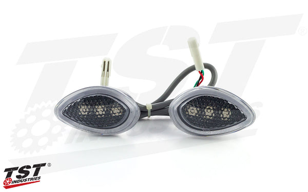 TST LED HALO-1 Flushmount Turn Signals for Honda CBR600RR 2007-2012 - Image 2