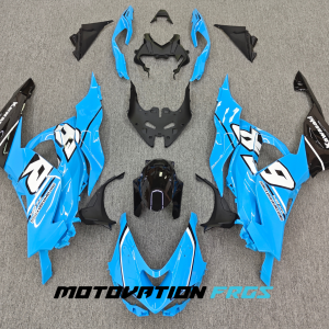 Kawasaki ZX6R 2024-2026 Light Blue ABS Fairings | Motovation Frgs