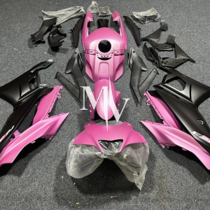 Yamaha R25 2019-2024 Matte Black with Matte Pink ABS Fairings | Motovation Frgs