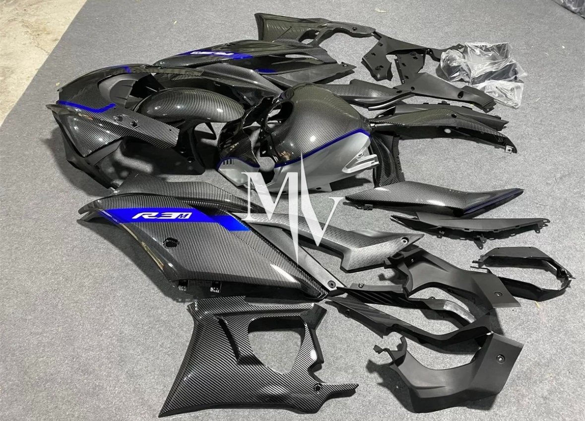 Yamaha R25 2019-2024 Black with Blue ABS Fairings | Motovation Frgs - Image 4