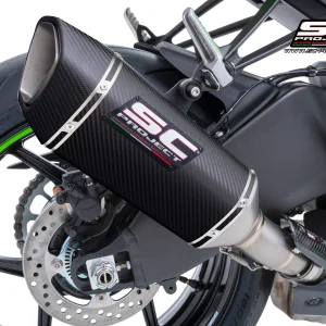 SC-PROJECT - SC1-R Slip-on Silencer & Full Titanium Link Pipe (Euro 5+ compliant / Silencer baffle included / Compatible with genuine catalytic converter) NINJA ZX-6R 636 '19-26