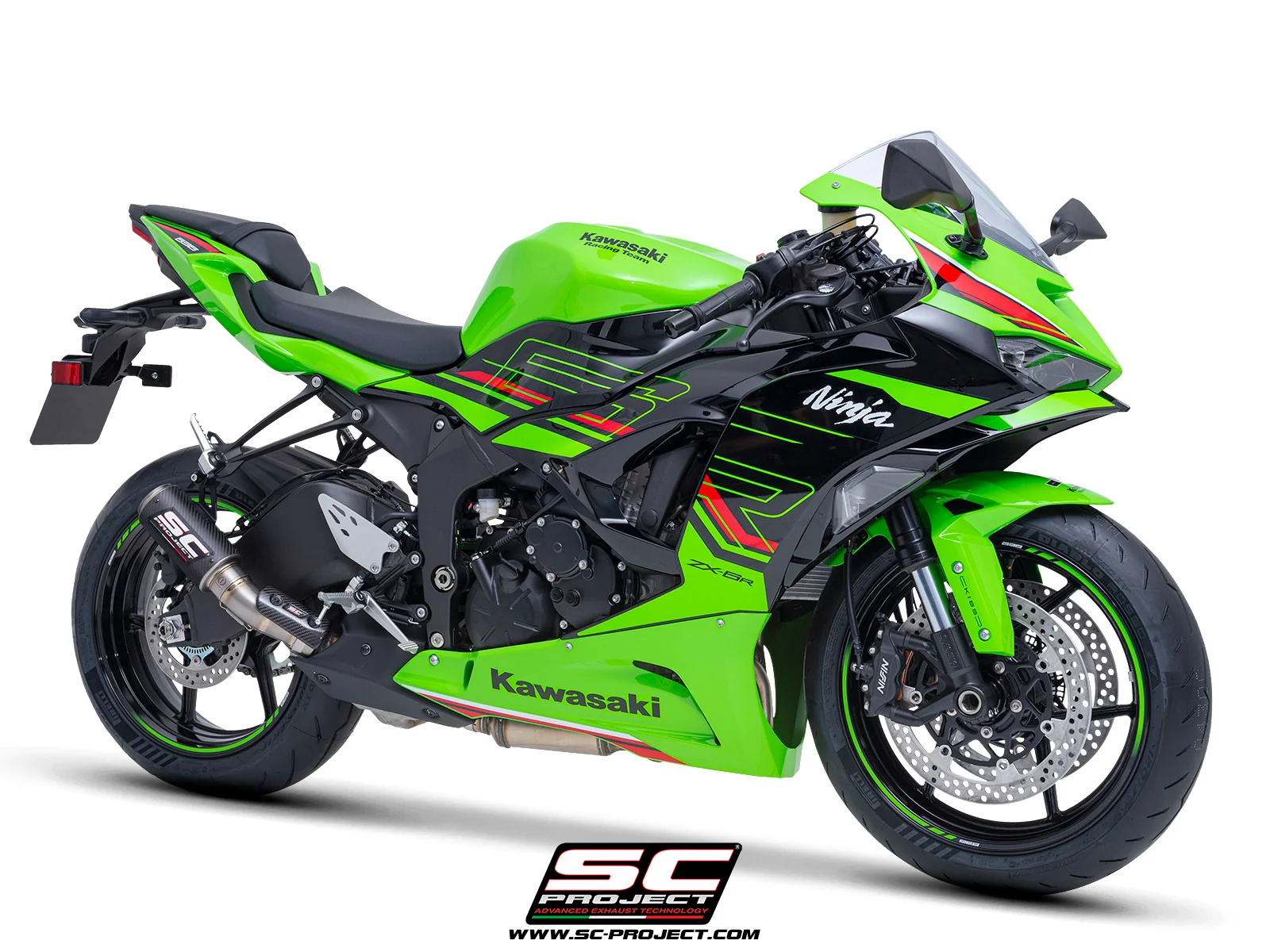 SC-PROJECT - CR-T Slip-on Silencer & Full Titanium Link Pipe (Compatible with OEM Catalyzer) NINJA ZX-6R 636 '19-26 - Image 2