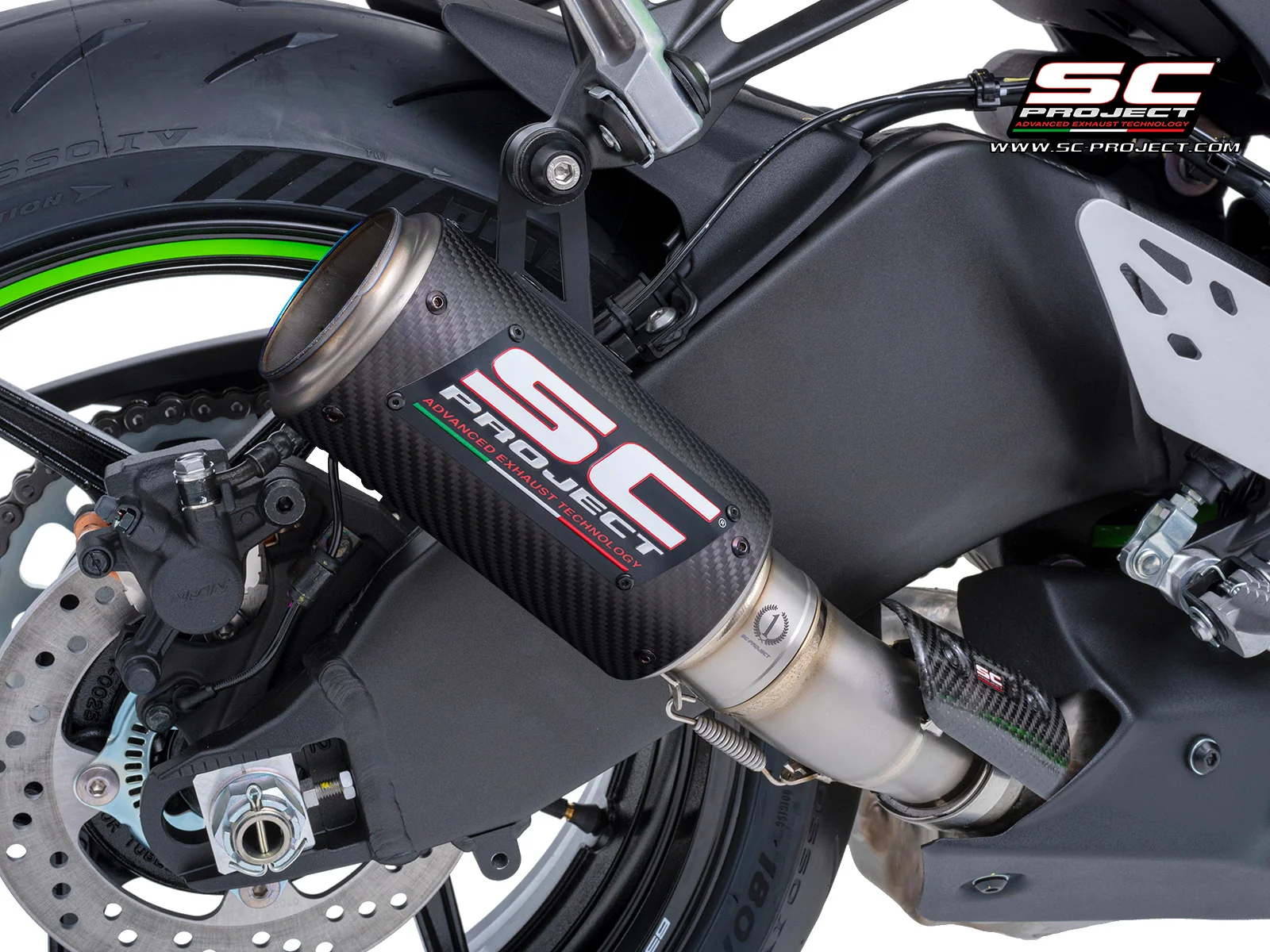 SC-PROJECT - CR-T Slip-on Silencer & Full Titanium Link Pipe (Compatible with OEM Catalyzer) NINJA ZX-6R 636 '19-26 - Image 4