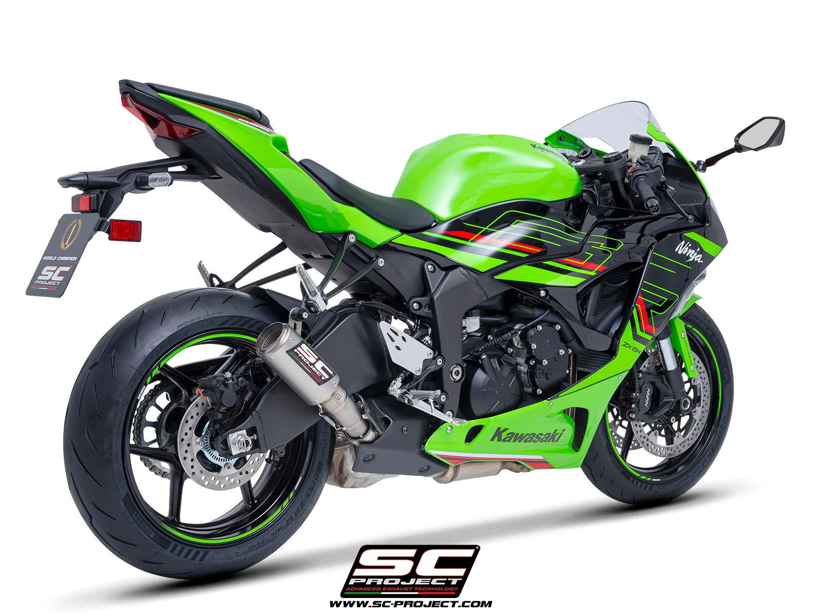 SC-PROJECT - CR-T Slip-on Silencer & Full Titanium Link Pipe (Compatible with OEM Catalyzer) NINJA ZX-6R 636 '19-26 - Image 7
