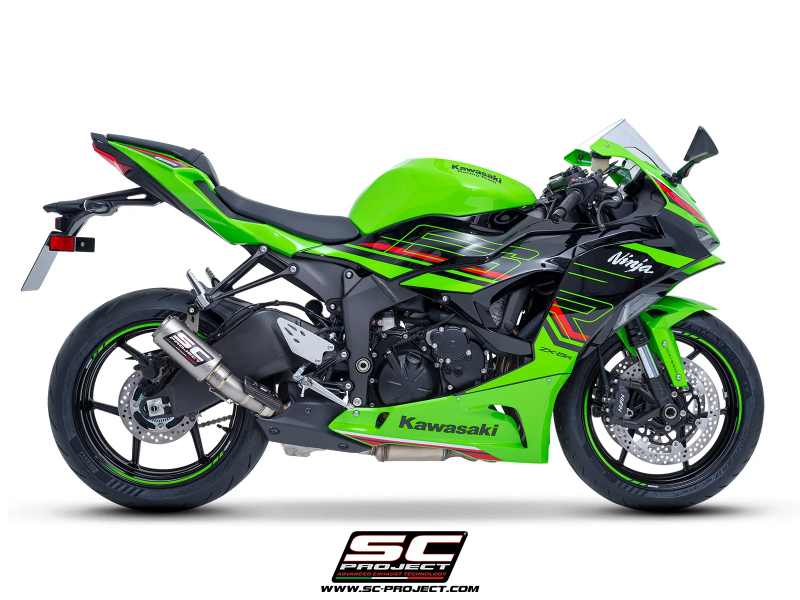 SC-PROJECT - CR-T Slip-on Silencer & Full Titanium Link Pipe (Compatible with OEM Catalyzer) NINJA ZX-6R 636 '19-26 - Image 11