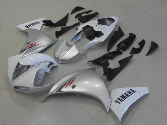 Yamaha YZF R1 2009-2011 White Silver ABS Fairings | Motovation Frgs - Image 2