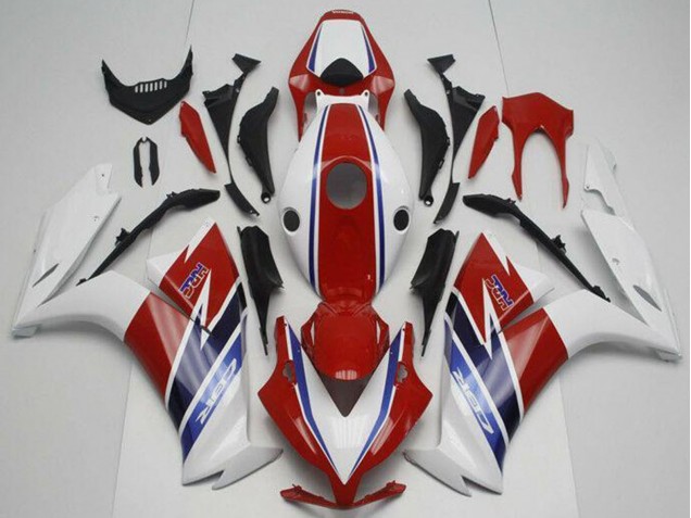 Honda CBR1000RR 2012-2016 White Red Blue ABS Fairings | Motovation Frgs