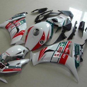 Honda CBR1000RR 2012-2016 White Red Green Castrol 38 ABS Fairings | Motovation Frgs