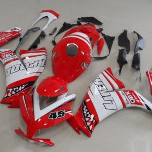 Honda CBR1000RR 2012-2016 White Red Liverpool 45 Honda CBR1000RR  ABS Fairings | Motovation Frgs