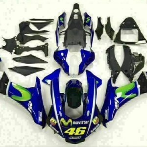 Yamaha YZF R1 2015-2019 Blue Silver Black Green MoviStar ABS Fairings | Motovation Frgs