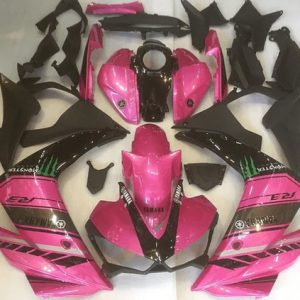 Yamaha YZF R3/R25 2015-2018 Pink Black Green Monster ABS Fairings | Motovation Frgs