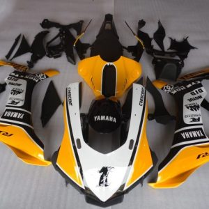 Yamaha YZF R1 2015-2019 Orange White Black Motul YSP ABS Fairings | Motovation Frgs
