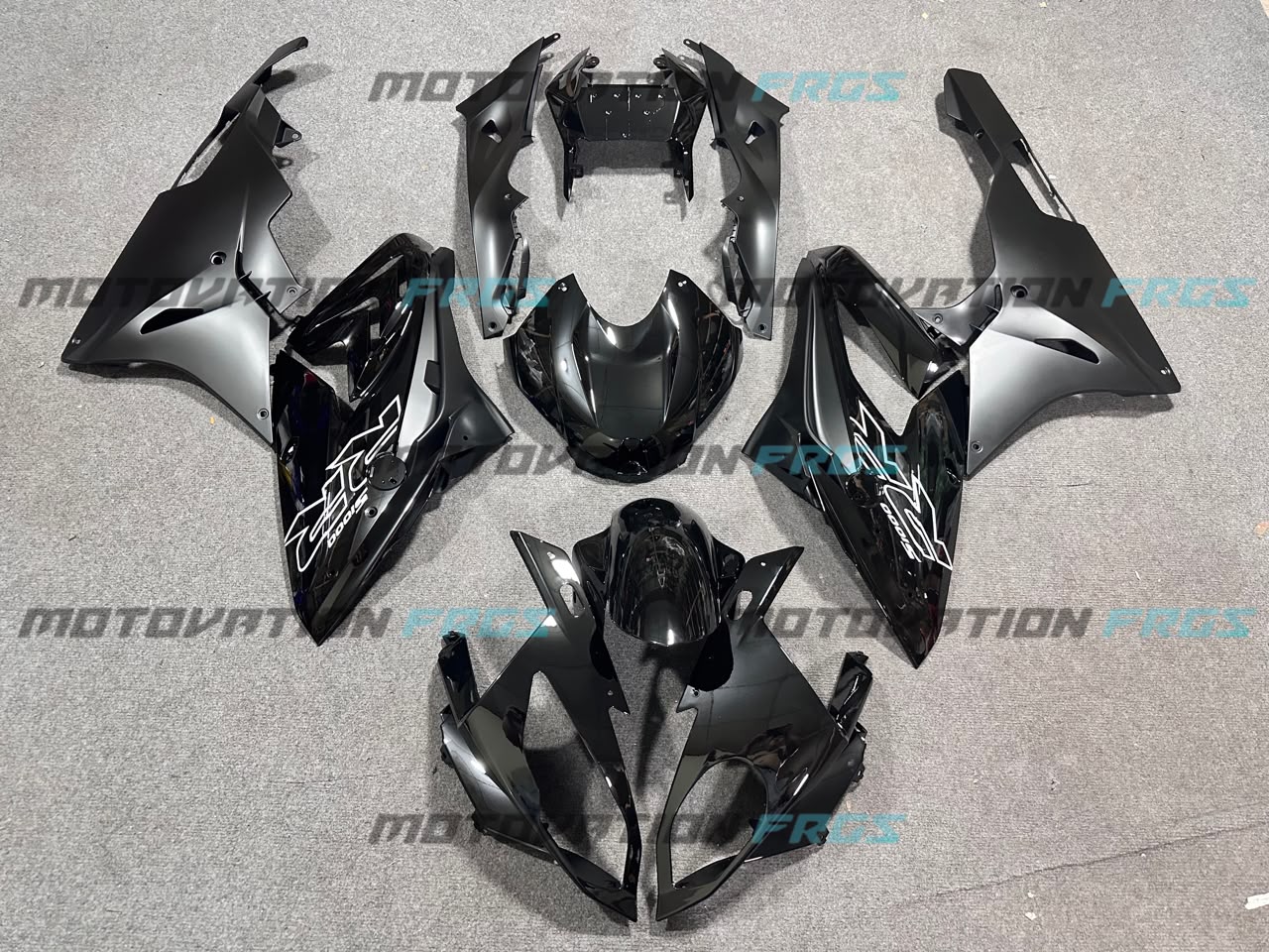 BMW S1000RR 2015-2018 Black ABS Fairings | Motovation Frgs