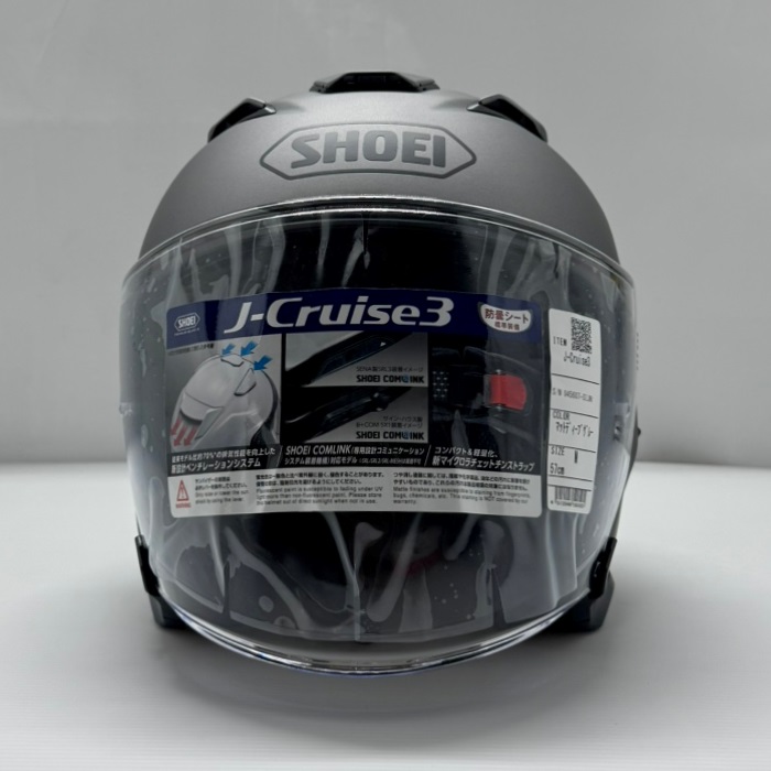 SHOEI J-CRUISE3 Matte Deep Gray Jet Helmet - Image 3