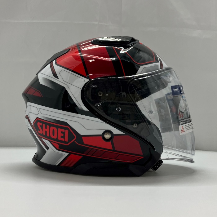 SHOEI J-Cruise3 WHIZZY TC-1 RED/BLACK Jet Helmet - Image 5