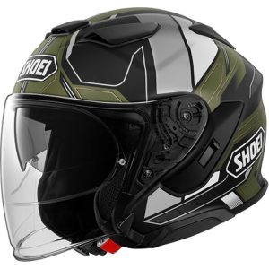 SHOEI J-Cruise3 WHIZZY TC-11 GREEN/BLACK Jet Helmet