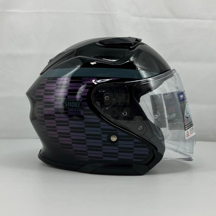 SHOEI J-Cruise3 ACCONIC TC-2 BLUE/BLACK Jet Helmet - Image 3