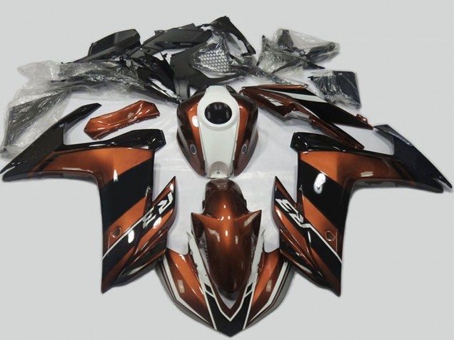 Yamaha YZF R3/R25 2015-2018 Brown White Black ABS Fairings | Motovation Frgs