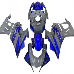 Yamaha YZF R3/R25 2015-2018 Grey Blue Black ABS Fairings | Motovation Frgs