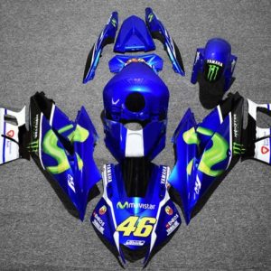 Yamaha YZF R3/R25 2022-2024 Blue Black Green Monster MoviStar Yamalube ENEOS 46 ABS Fairings | Motovation Frgs