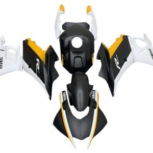 Yamaha YZF R3/R25 2022-2024 White Yellow Matte Black ABS Fairings | Motovation Frgs