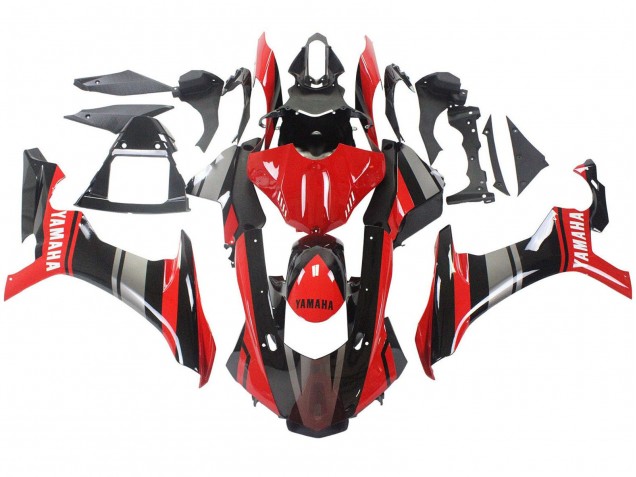 Yamaha YZF R1 2015-2019 Red Black Silver ABS Fairings | Motovation Frgs (Copy)