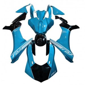 Yamaha YZF R1 2020-2025 Blue Glossy Black ABS Fairings | Motovation Frgs