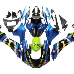 Yamaha YZF R1 2020-2025 Blue Green Black Shark ABS Fairings | Motovation Frgs