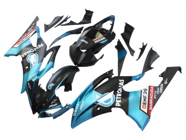 Yamaha YZF R6 2008-2016 Light Blue Matte Black Petronas ENEOS ABS Fairings | Motovation Frgs - Image 3