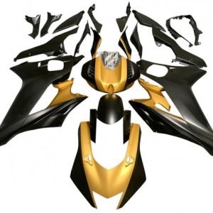 Yamaha YZF R6 2017-2025 Gold Matte Black ABS Fairings | Motovation Frgs