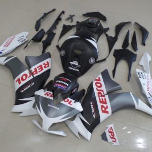 Honda CBR1000RR 2012-2016 White Silver Matte Black Red Repsol ABS Fairings | Motovation Frgs
