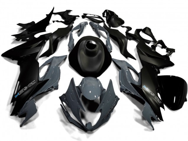 Kawasaki Ninja ZX6R 2019-2022 Matte Black Nardo Grey ABS Fairings | Motovation Frgs