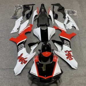 Yamaha YZF R1 2015-2019 White Red Black GYTR ABS Fairings | Motovation Frgs