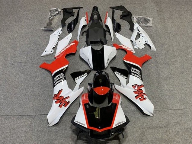 Yamaha YZF R1 2015-2019 White Red Black GYTR ABS Fairings | Motovation Frgs