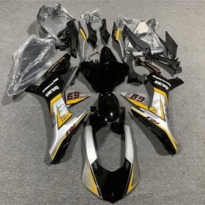 Yamaha YZF R1 2015-2019 Silver Yellow Glossy Black ABS Fairings | Motovation Frgs
