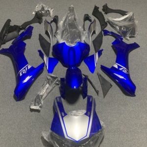 Yamaha YZF R1 2015-2019 Blue Silver ABS Fairings | Motovation Frgs
