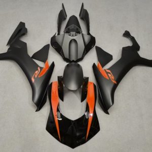 Yamaha YZF R1 2020-2025 Glossy Black Matte Black Orange ABS Fairings | Motovation Frgs
