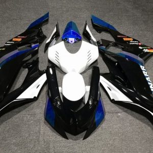 Yamaha YZF R6 2017-2025 White Blue Glossy Black ABS Fairings | Motovation Frgs