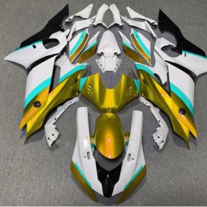 Yamaha YZF R6 2017-2025 White Blue Gold Black ABS Fairings | Motovation Frgs