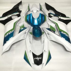 Yamaha YZF R6 2017-2025 White Blue Green ABS Fairings | Motovation Frgs