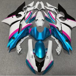 Yamaha YZF R6 2017-2025 White Pink Blue Black ABS Fairings | Motovation Frgs