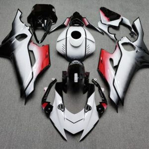 Yamaha YZF R6 2017-2025 Glossy White & Black with Red Gradient ABS Fairings | Motovation Frgs (Copy)