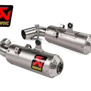 AKRAPOVIC PAIR OF TITANIUM SILENCERS DUCATI HYPERMOTARD 950 / SP 2019-2024 - Slip on
