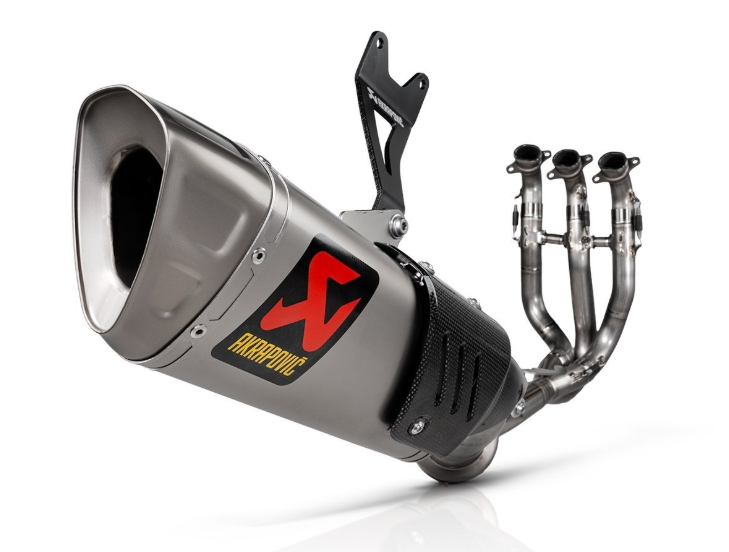 AKRAPOVIC TITANIUM EVOLUTION COMPLETE EXHAUST SYSTEM TRIUMPH DAYTONA 765 2025 - Full System