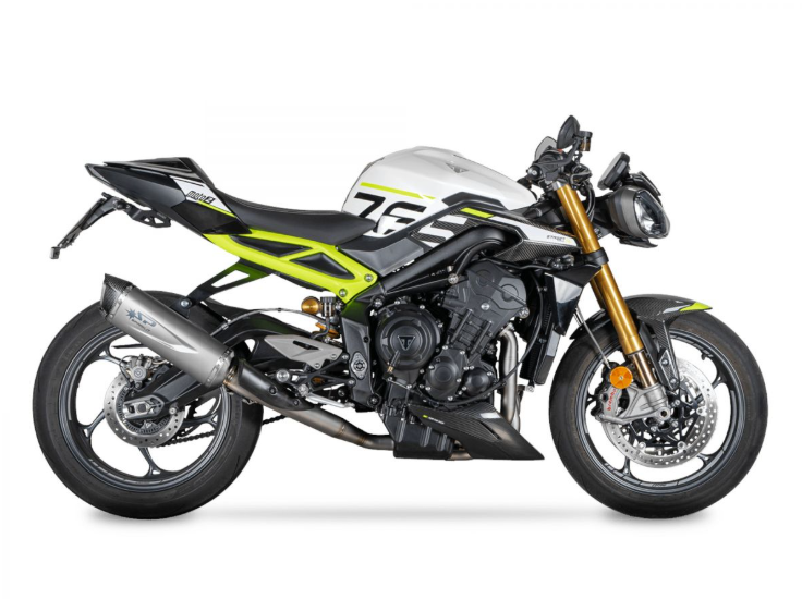 SPARK RACING FORCE EVO SPARTY EVO SEMICOMPLE EXHAUSE TRIUMPH STREET TRIPLE RS / R / S 2017-2019 - Image 2