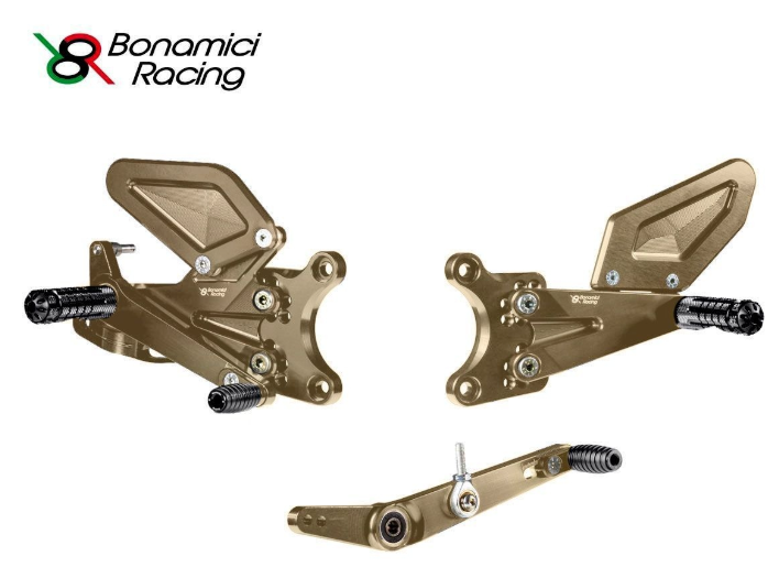 BONAMICI RACING ADJUSTABLE REARSETS FOOTPEGS YAMAHA R6 2017-2024
