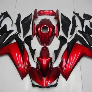 Yamaha YZF R3/R25 2015-2018 Red Matte Black ABS Fairings | Motovation Frgs