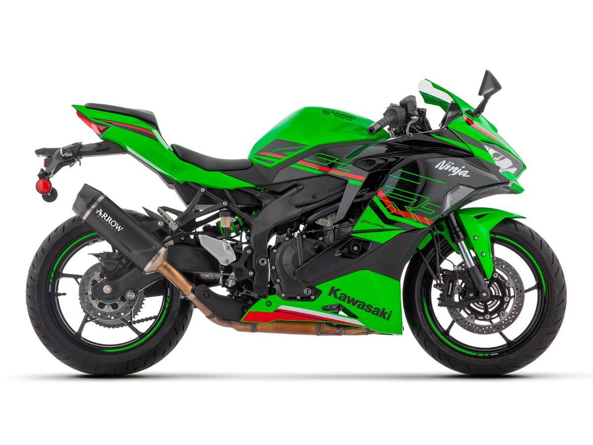 ARROW SILENCER INDY RACE EVO DARK ALUMINUM CARBON KAWASAKI ZX-4R 2024 - Slip On