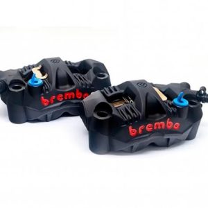 BLACK RADIAL BRAKE CALIPERS BREMBO RACING GP4-RS MONOBLOCS 108MM